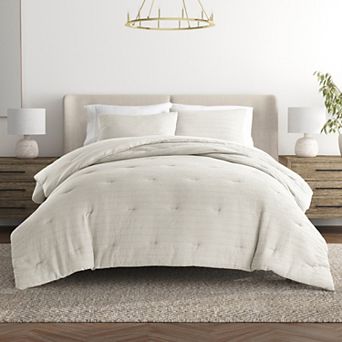 Urban Loft's Waffle Textured 3 pc Comforter Set All Season Down-alternative Ultra Soft Bedding
