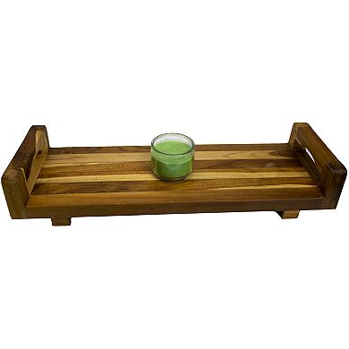 Eleganto 29" Teak Wood Bath Tray And Seat With Liftaide Arms