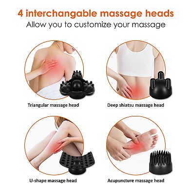 Snailax Cordless Handheld Back Massager, Rechargeable Percussion Massage Hand Held