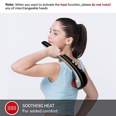 Snailax Cordless Handheld Back Massager, Rechargeable Percussion Massage Hand Held