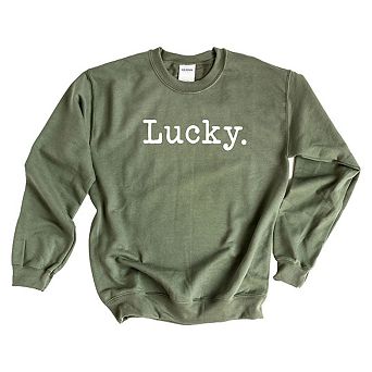 Lucky. -typewriter Sweatshirt