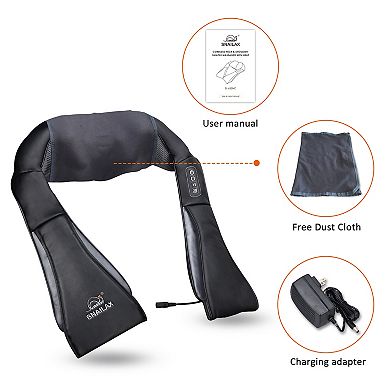 Snailax Shiatsu Neck Back Massager, Electric Neck Shoulder Massager With Heat