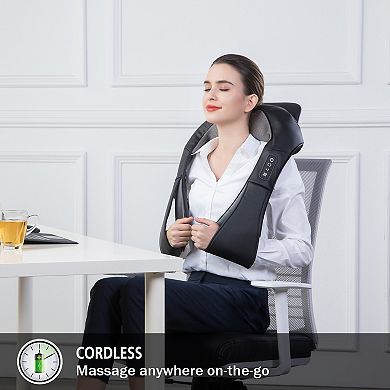 Snailax Shiatsu Neck Back Massager, Electric Neck Shoulder Massager With Heat