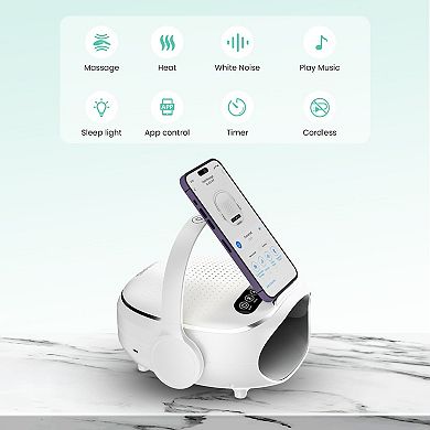 Snailax Upgraded Hand Massager With Heat, Cordless Hand Massager Tool, Bluetooth Speaker