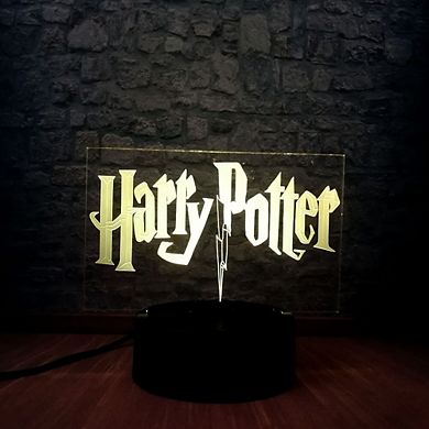 3d Light Harry Potter Logo