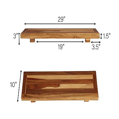Eleganto Teak Wood Bath Tray And Seat
