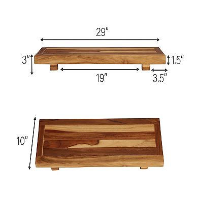 Eleganto Teak Wood Bath Tray And Seat