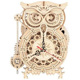 DIY 3D Moving Gears Puzzle - Owl Clock - 161 pc