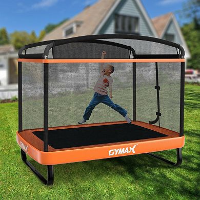 Kids Entertaining Trampoline with Swing Safety Fence