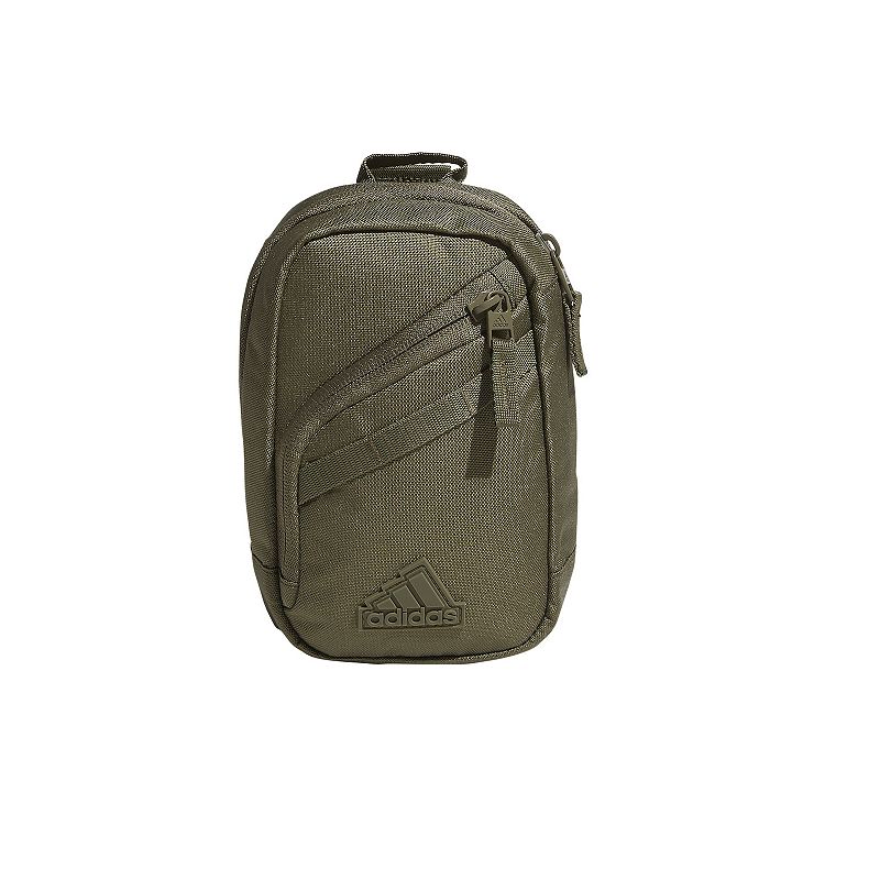 adidas Prime Mini Sling Crossbody Bag, Olive Strata Green