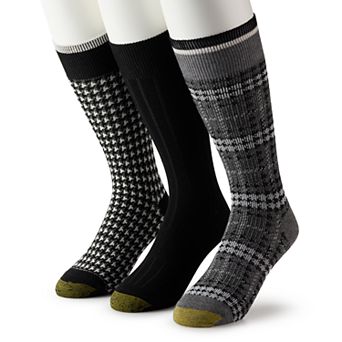 Men’s GOLDTOE® 3-pack Gentleman Plaid Crew Socks