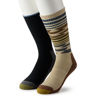 Men’s GOLDTOE® 2-pack Texture Crew Socks