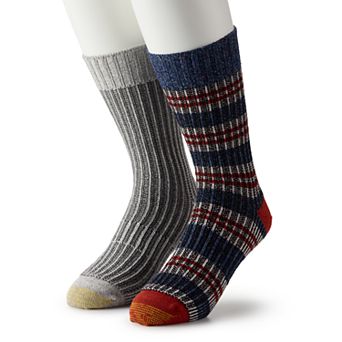 Men’s GOLDTOE® 2-pack Texture Crew Socks