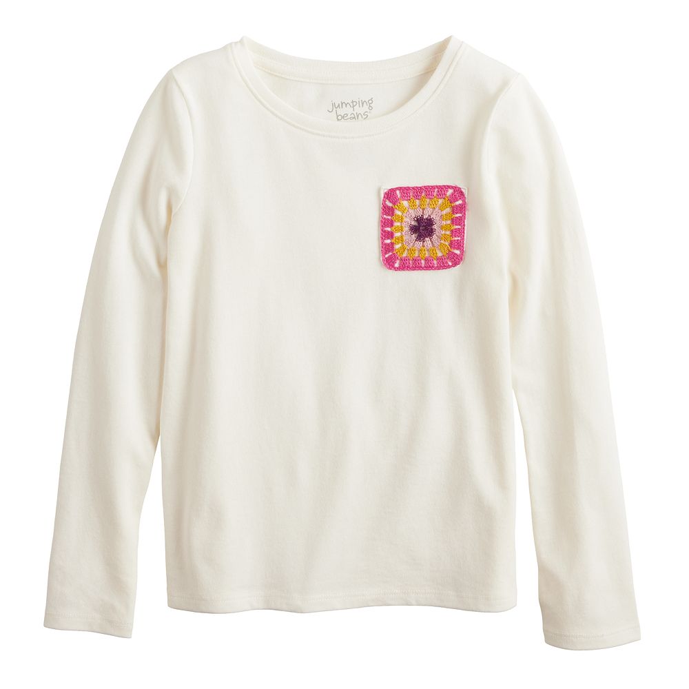 Chemise Manches Longues Rayée Jumping Beans Fille Taille 6 - Coton, Occasion Très Bon état