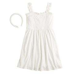 Girls White Sleeveless Dresses Clothing Kohl s