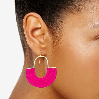 Sonoma Goods For Life™ Gold Tone Woven Suede Drop Earrings