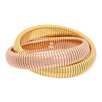 Meshmerise 18kt Gold Plated Bangle Bracelet