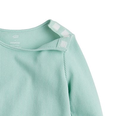 Toddler Girl & Girls 6-12 Jumping Beans® Adaptive Lettuce Edge Thermal Long Sleeve T-Shirt