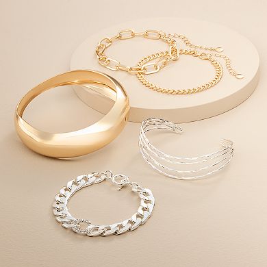 Emberly 2-Piece Chain Bracelet Set