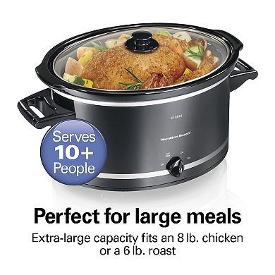 Hamilton Beach 8 Qt Slow Cooker with Lid Rest