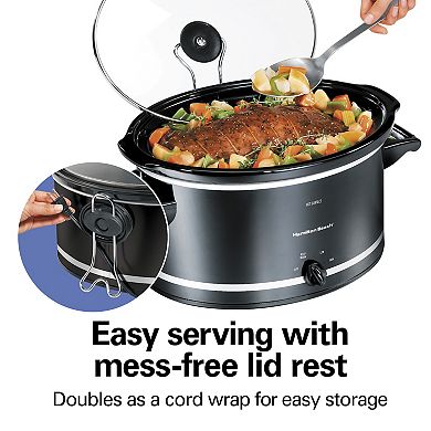 Hamilton Beach 8 Qt Slow Cooker with Lid Rest