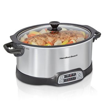 Hamilton Beach Stovetop Sear & Cook 6-qt Programmable Slow Cooker