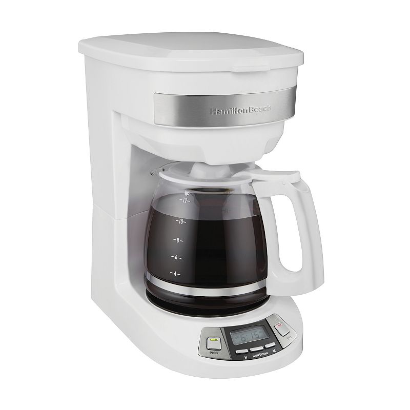 Hamilton Beach - 12 Cup Programmable Coffee Maker - White