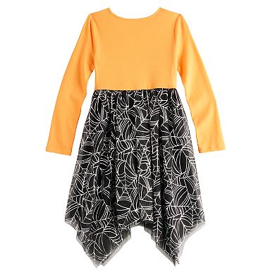 Disney's Minnie Mouse Girls 4-12 Halloween Spiderweb Asymmetric Hem Tutu Dress by Jumping Beans®