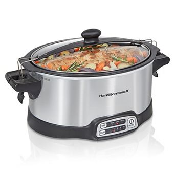 Hamilton Beach Stay or Go Sear & Cook 6-qt Programmable Slow Cooker