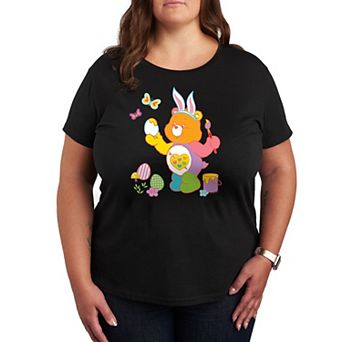 Plus Care Bears Painting Easter Eggs Graphic Tee