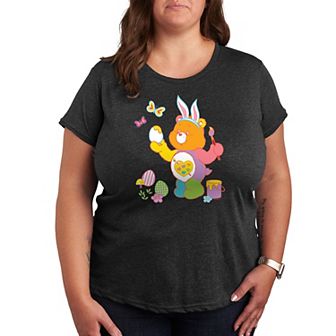 Plus Care Bears Painting Easter Eggs Graphic Tee