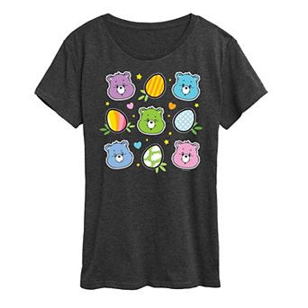 Women's Care Bears Easter Grid Graphic Tee