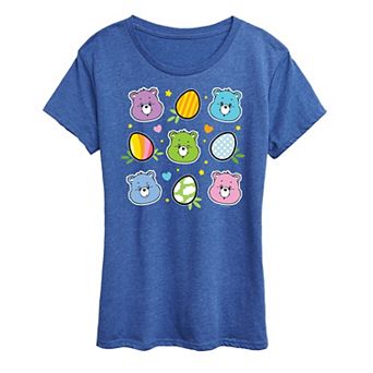 Women's Care Bears Easter Grid Graphic Tee
