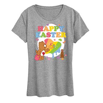 Women's Care Bears Happy Easter Egg Graphic Tee