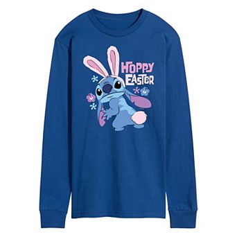 Disney's Lilo & Stitch Men's Hoppy Easter Long Sleeve Graphic Tee