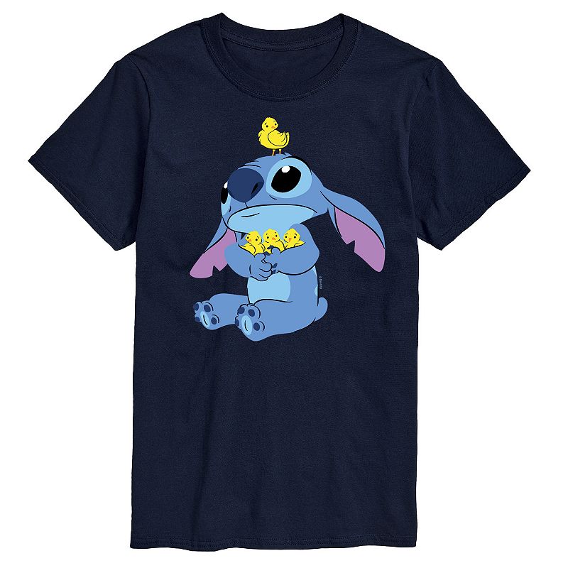 Disney's Lilo & Stitch Men's Stitch & Chicks Graphic Tee, Size: Medium, Blue