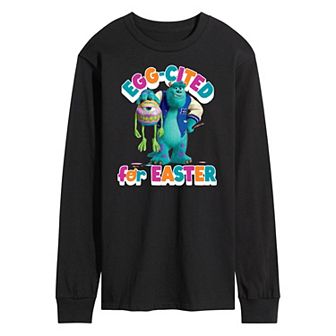 Disney / Pixar's Monsters Inc. Men's Egg-Cited For Easter Long Sleeve Graphic Tee