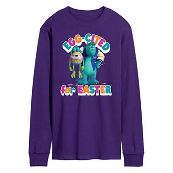 Disney / Pixar's Monsters Inc. Men's Egg-Cited For Easter Long Sleeve Graphic Tee