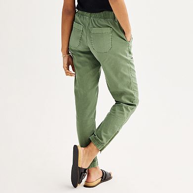 Women's Sonoma Goods For Life Zip Hem Core Utility Jogger Pants