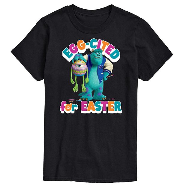 Disney / Pixar's Monsters Inc. Men's Egg-Cited For Easter Graphic Tee, Size: Medium, Navy