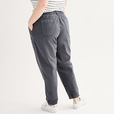 Plus Size Sonoma Goods For Life® Core Utility Jogger Pants
