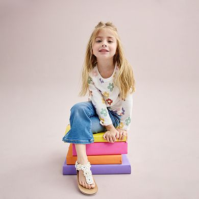 Toddler Girl Jumping Beans® Long Sleeve Patterned Graphic Tee