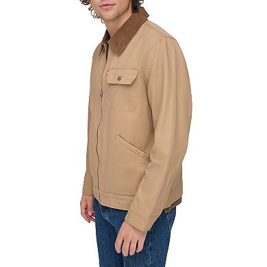 Men's Levi's® Cotton Canvas Depot Jacket with Corduroy Collar