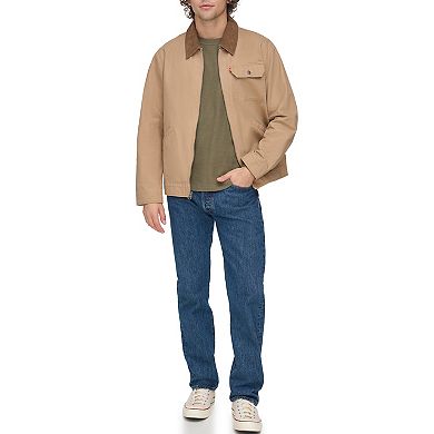 Men's Levi's® Cotton Canvas Depot Jacket with Corduroy Collar