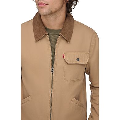 Men's Levi's® Cotton Canvas Depot Jacket with Corduroy Collar