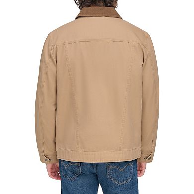 Men's Levi's® Cotton Canvas Depot Jacket with Corduroy Collar