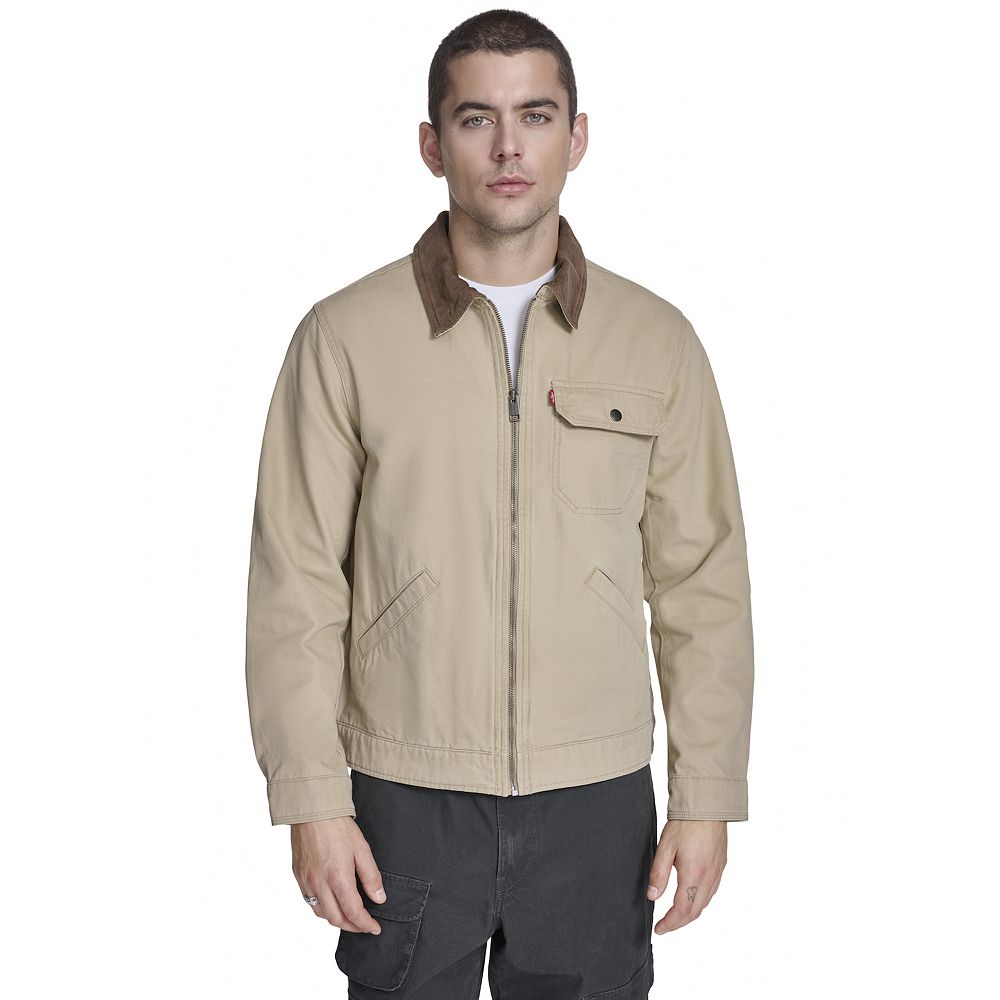 Men's Levi's® Cotton Canvas Depot Jacket with Corduroy Collar