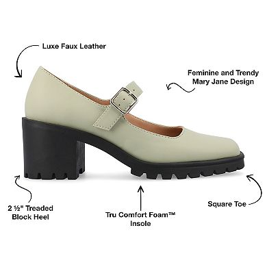 Journee Tru Comfort Foam™ Gladys Women's Mary Jane Block Heels