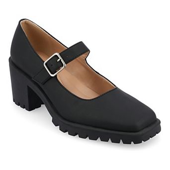 Journee Gladys Women's Mary Jane Block Heels