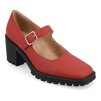 Journee Gladys Women's Mary Jane Block Heels